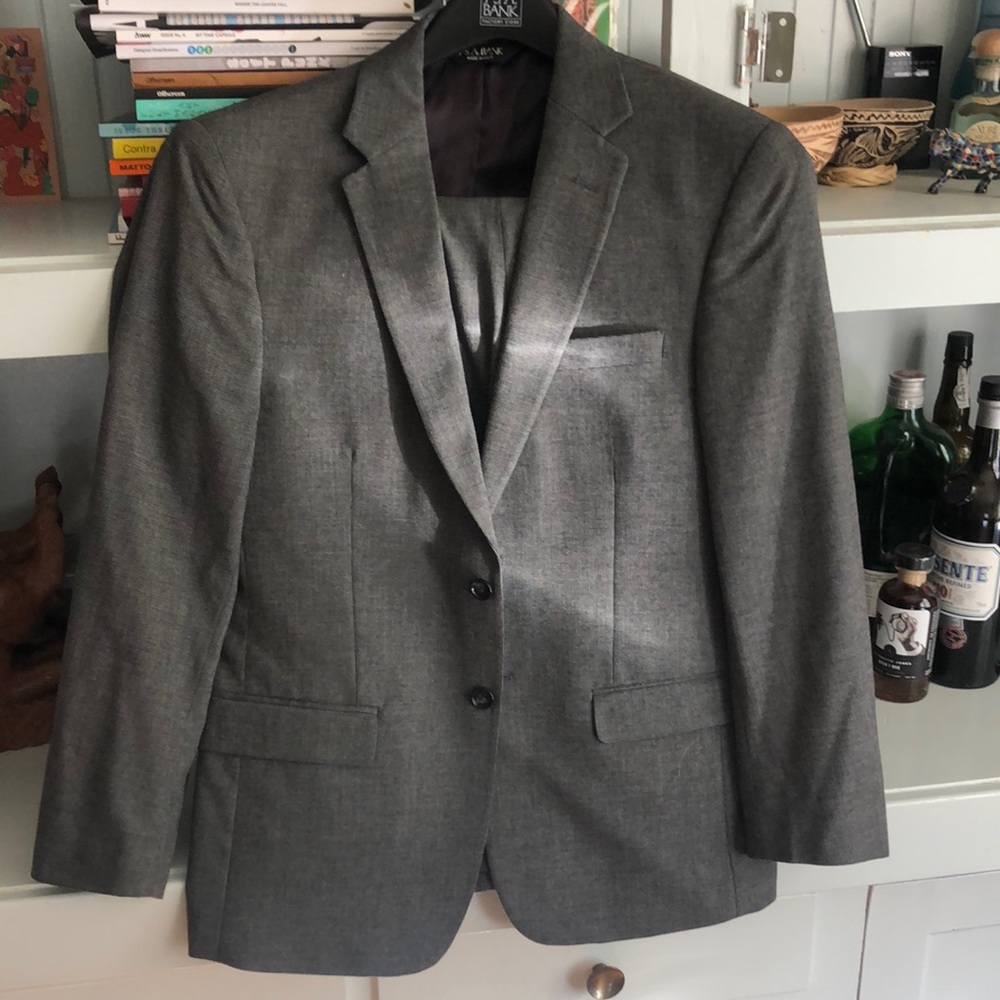 Jos A Bank grey full suit
